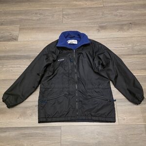 VTG Columbia Fleece-Lined Nylon Windbreaker Jacket from the 90s